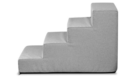 Schody 4 stopniowe rozbieralne, antyslip 60x40x30 cm len szary