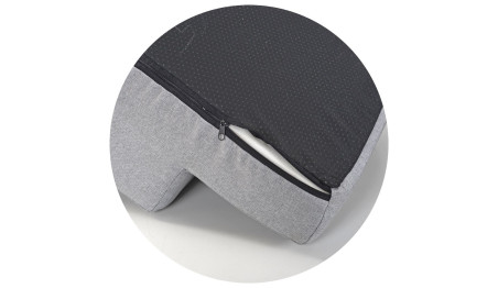 Schody 4 stopniowe rozbieralne, antyslip 60x40x30 cm len szary