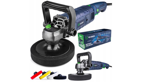 POLERKA SAMOCHODOWA MIMOŚRODOWA 2300W SZLIFIERKA Z REGULACJĄ OBROTÓW ZESTAW