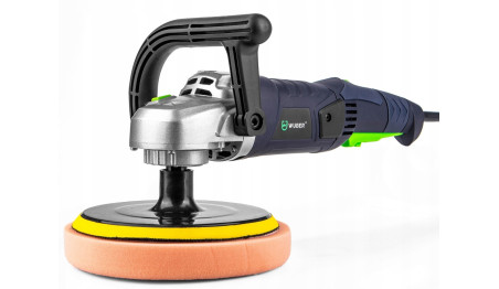 POLERKA SAMOCHODOWA SZLIFIERKA Z REGULACJĄ OBROTÓW + ZESTAW GĄBEK + FILC