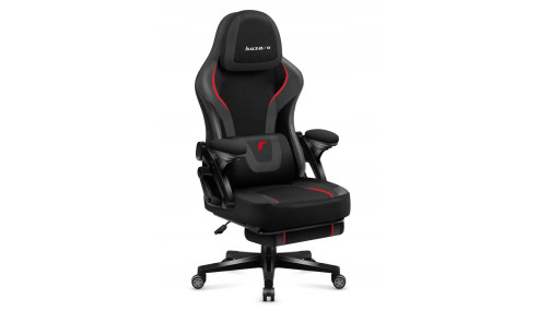 FOTEL GAMINGOWY OBROTOWY KOMPUTEROWY KRZESŁO DLA GRCZA CARBON HUZARO