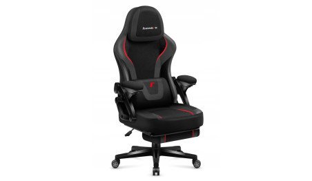 FOTEL GAMINGOWY OBROTOWY KOMPUTEROWY KRZESŁO DLA GRCZA CARBON HUZARO