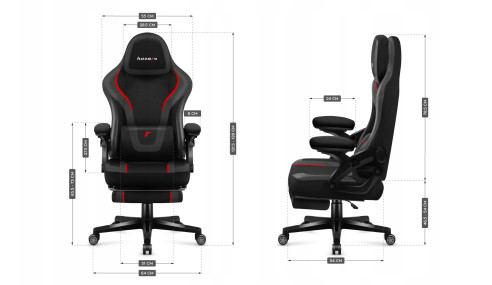 FOTEL GAMINGOWY OBROTOWY KOMPUTEROWY KRZESŁO DLA GRCZA CARBON HUZARO