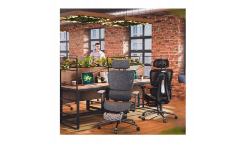 FOTEL GAMINGOWY ERGONOMICZNY KRZESŁO GRACZA KOMPUTEROWE PODNÓŻEK HUZARO