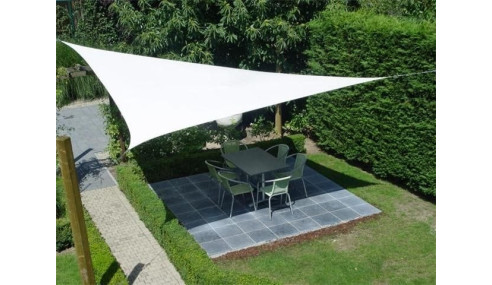 Żagiel przeciwsłoneczny wodoodporny ortalion 3x3x3m biały