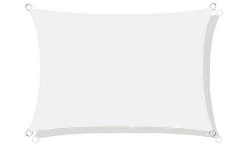 Żagiel przeciwsłoneczny wodoodporny ortalion 3x2m biały