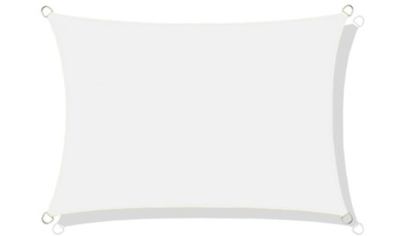 Żagiel przeciwsłoneczny wodoodporny ortalion 3x5 m biały