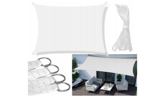 Żagiel przeciwsłoneczny wodoodporny ortalion 3x2m biały