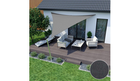 Żagiel przeciwsłoneczny wodoodporny codura 3x3x3m ciemnoszary