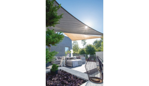 Żagiel przeciwsłoneczny wodoodporny codura 3x3x3m ciemnoszary