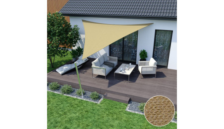 Żagiel przeciwsłoneczny wodoodporny codura 3x3x3m beżowy