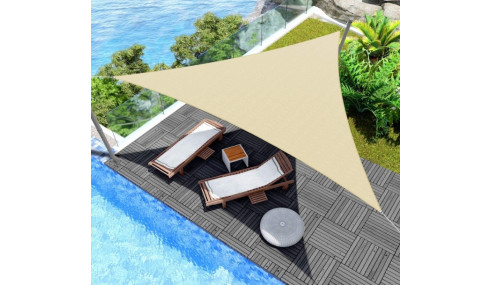 Żagiel przeciwsłoneczny wodoodporny codura 3x3x3m beżowy