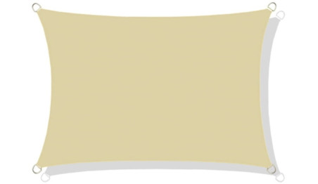 Żagiel przeciwsłoneczny wodoodporny codura 4x3 m beżowy