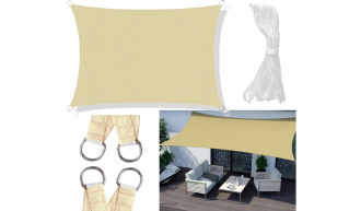 Żagiel przeciwsłoneczny wodoodporny codura 3x5 m beżowy