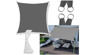 Żagiel przeciwsłoneczny wodoodporny codura 5x5 m ciemnoszary