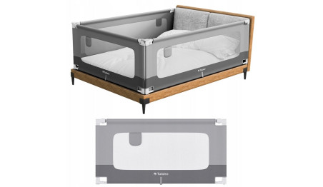 Barierka Zabezpieczająca Ochronna Bramka do łóżka 140x70 cm TULANO