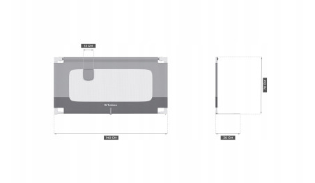 Barierka Zabezpieczająca Ochronna Bramka do łóżka 140x70 cm TULANO