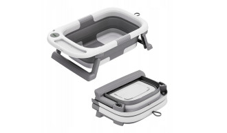 SKŁADANA WANIENKA DZIECIĘCA MISKA DO KĄPIELI DZIECI NIEMOWLĄT Z TERMOMETREM