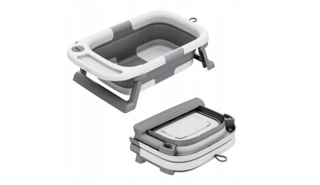 SKŁADANA WANIENKA DZIECIĘCA MISKA DO KĄPIELI DZIECI NIEMOWLĄT Z TERMOMETREM