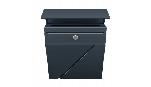 Skrzynka Pocztowa na listy gazety pocztę Wrzutnia z Gazetnikiem +Kluczyki