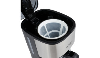 Ekspres przelewowy do kawy 0,7L 550W Srebrny Płyta Podgrzewająca Adler 2