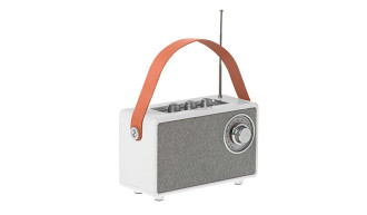 Radio FM z Bluetooth Retro 1500mAh USB Funkcje AUX/TWS Białe Camry 2