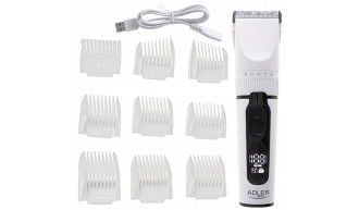 MASZYNKA DO GOLENIA BRDOY WŁOSÓW Strzyżarka Golarka Wodoodporna +9 Nasadek