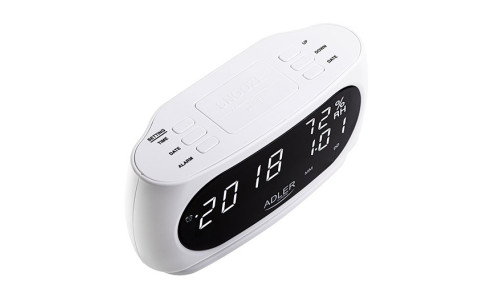 Zegar - Budzik z pomiarem temperatury i wilgotności