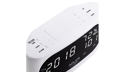 Zegar - Budzik z pomiarem temperatury i wilgotności