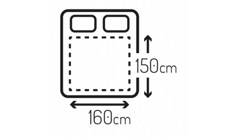 Elektryczny Koc Podkładowy 150x160cm Miękki Podgrzewany