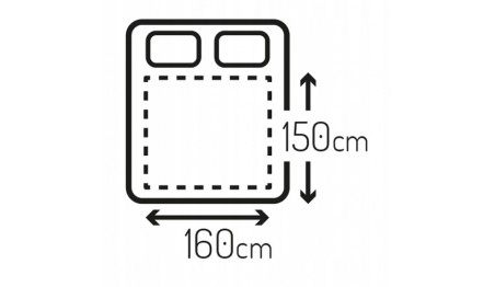 Elektryczny Koc Podkładowy 150x160cm Miękki Podgrzewany