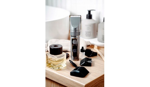 Strzyżarka do włosów LCD Wodoodporna Tryb Turbo 4 Nasadki Mesko