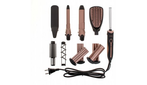 ZESTAW DO STYLIZACJI WŁOSÓW 5w1 Lokówka Prostownica Szczotko Suszarka Camry