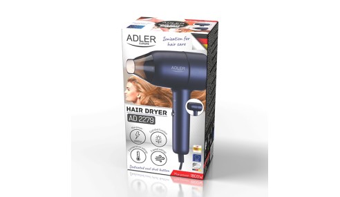 Suszarka do włosów 1800W Technologia Jonizacji +Koncentrator Adler