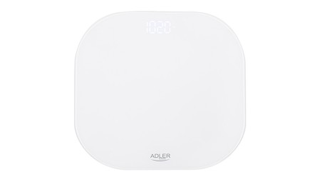 Waga Łazienkowa Do 180KG Wyświetlacz LED Szkło Hartowane + Baterie Adler