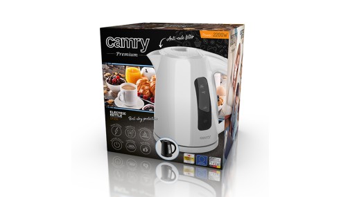 Czajnik Elektryczny 1,7L Pojemny Mocny 2200W Biały Adler