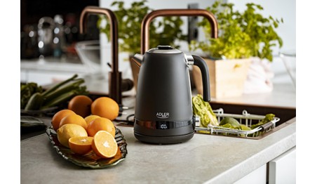 Czajnik Metalowy 1,7L z LCD Regulacja temperatury 2200W Adler