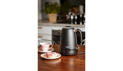 Czajnik Metalowy 1,7L z LCD Regulacja temperatury 2200W Adler