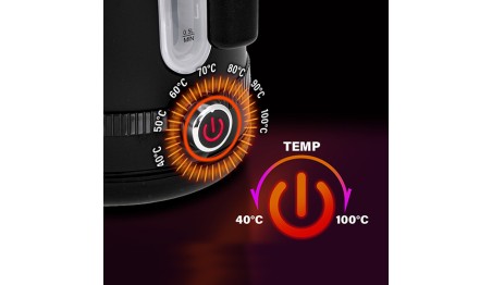 Czajnik Metalowy 1,7L z LCD Regulacja temperatury 2200W Adler