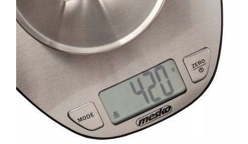WAGA KUCHENNA Z MISĄ ELEKTRONICZNA INOX TAR 5kg/1g