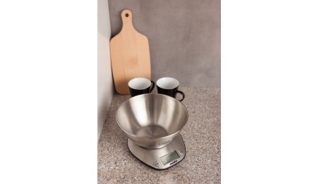 WAGA KUCHENNA Z MISĄ ELEKTRONICZNA INOX TAR 5kg/1g