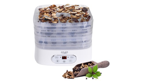 Dehydrator 550W Suszarka do Grzybów Ziół Owoców Żywności LCD 5 Tac Zestaw