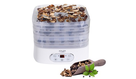 Dehydrator 550W Suszarka do Grzybów Ziół Owoców Żywności LCD 5 Tac Zestaw