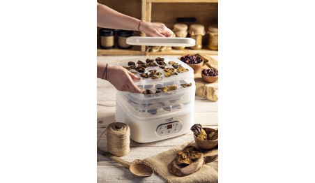 Dehydrator 550W Suszarka do Grzybów Ziół Owoców Żywności LCD 5 Tac Zestaw