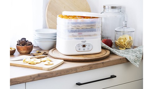 Dehydrator 550W Suszarka do Grzybów Ziół Owoców Żywności LCD 5 Tac Zestaw