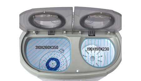 Pralko-wirówka Turystyczna 450W Lekka Podróżna Dwie Komory 3kg Camry