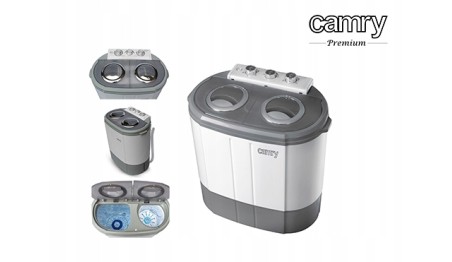 Pralko-wirówka Turystyczna 450W Lekka Podróżna Dwie Komory 3kg Camry