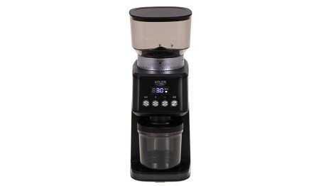 Młynek do Mielenia Kawy Żarnowy 180W Timer 2 Tryby Pracy Czarny Adler