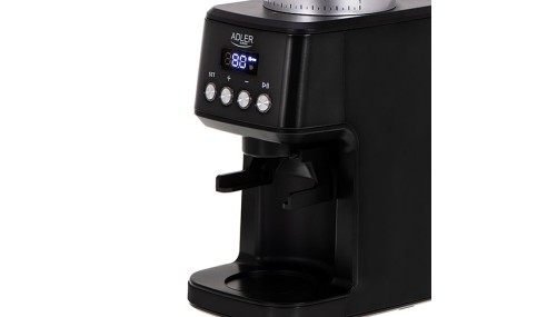 Młynek do Mielenia Kawy Żarnowy 180W Timer 2 Tryby Pracy Czarny Adler