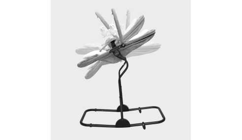 Bujaczek Leżaczek dla dzieci niemowląt 4w1 Bujak Dziecięcy Regulacja Szary